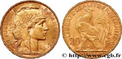 20 francs or Coq, Dieu protège la France 1905 Paris F.534/10