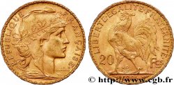 20 francs or Coq, Dieu protège la France 1906 Paris F.534/11 SUP