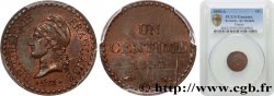 Un centime Dupré, IIe République 1850 Paris F.101/5