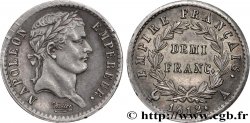 Demi-franc Napoléon Ier tête laurée, Empire français 1812 Paris F.178/35