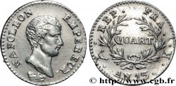 Quart (de franc) Napoléon Empereur, Calendrier révolutionnaire 1805 Bordeaux F.158/12