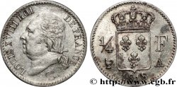 1/4 franc Louis XVIII 1818 Paris F.163/12