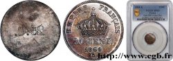 Épreuve uniface de 20 centimes Napoléon III tête laurée, petit module 1864 Paris G.2021.308 