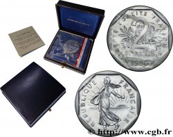 Piéfort Argent de 2 francs Semeuse 1980 Pessac GEM.123 P2