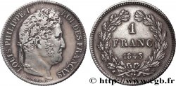1 franc Louis-Philippe, couronne de chêne 1843 Lille F.210/94