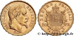 20 francs or Napoléon III, tête laurée 1867 Paris F.532/15
