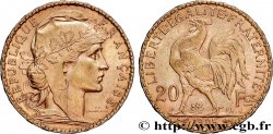 20 francs or Coq, Dieu protège la France 1905 Paris F.534/10