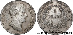 1 franc Napoléon Empereur, Calendrier grégorien 1807 Turin F.202/18 TB