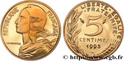 5 centimes Marianne, BE (Belle Épreuve), 4 plis 1993 Pessac F.125/33 var.