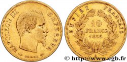 10 francs or Napoléon III, tête nue, grand module 1855 Paris F.506/1
