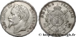 5 francs Napoléon III, tête laurée 1868 Strasbourg F.331/13