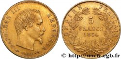 5 francs or Napoléon III, tête nue, grand module 1856 Paris F.501/2