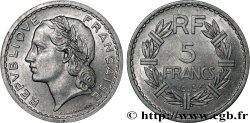 5 francs Lavrillier, aluminium, 9 ouvert 1945 F.339/3