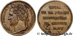 Essai au module d un 1/2 franc de Bovy n.d.  VG.2945  TTB+
