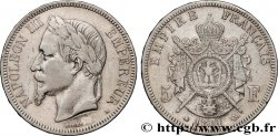 5 francs Napoléon III, tête laurée, petit A 1861 Paris F.331/1 VF