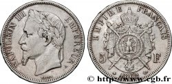 5 francs Napoléon III, tête laurée 1862 Paris F.331/3 VF