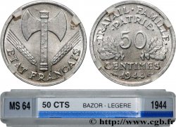 50 centimes Francisque, légère 1944 F.196/4