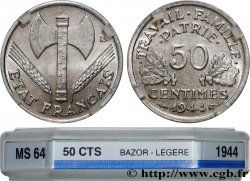 50 centimes Francisque, légère 1944 F.196/4