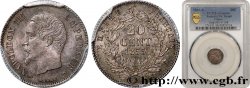 20 centimes Napoléon III, tête nue 1855 Paris F.148/3