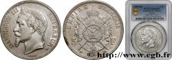 5 francs Napoléon III, tête laurée 1868 Strasbourg F.331/13