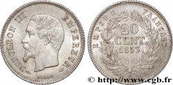20 centimes Napoléon III, tête nue 1853 Paris F.148/1