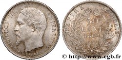 50 centimes Napoléon III, tête nue 1862 Paris F.187/16