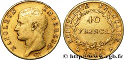 40 francs or Napoléon tête nue, Calendrier grégorien 1806 Paris F.538/1