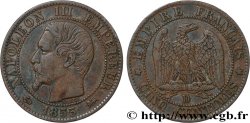 Cinq centimes Napoléon III, tête nue 1855 Lyon F.116/23