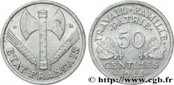 50 centimes Francisque, légère 1944 Beaumont-Le-Roger F.196/5