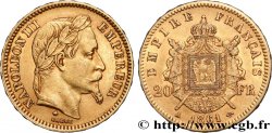 20 francs or Napoléon III, tête laurée 1861 Paris F.532/1