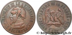 Médaille satirique Cu 32, type C “Chouette monétaire” 1870 Schw.C1a