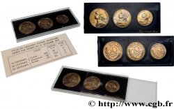 Boîte de trois essais de 50, 20 et 10 centimes Marianne 1962 Paris F.144/1 MS