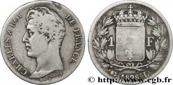 1 franc Charles X, matrice du revers à quatre feuilles 1828 Bayonne F.207A/8