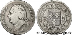 5 francs Louis XVIII, tête nue 1819 Rouen F.309/41