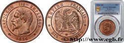 Dix centimes Napoléon III, tête nue 1856 Strasbourg F.133/36
