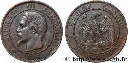 Dix centimes Napoléon III, tête nue 1856 Lille F.133/40