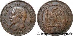 Dix centimes Napoléon III, tête nue 1857 Strasbourg F.133/43