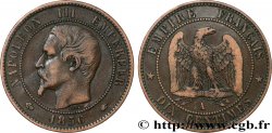 Dix centimes Napoléon III, tête nue 1856 Paris F.133/34