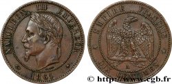 Dix centimes Napoléon III, tête laurée 1861 Paris F.134/4