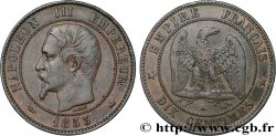 Dix centimes Napoléon III, tête nue 1853 Bordeaux F.133/7