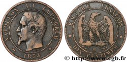 Dix centimes Napoléon III, tête nue 1854 Marseille F.133/17