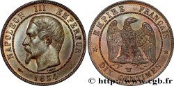 Dix centimes Napoléon III, tête nue 1854 Lille F.133/18