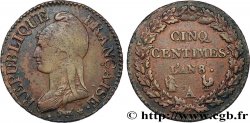Cinq centimes Dupré, grand module 1800 Paris F.115/130