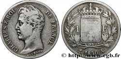 1 franc Charles X, matrice du revers à quatre feuilles 1830 Paris F.207A/26