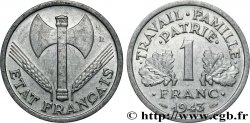 1 franc Francisque, légère 1943 F.223/3