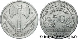 50 centimes Francisque, légère 1944 Castelsarrasin F.196/6