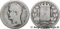 1 franc Charles X, matrice du revers à cinq feuilles 1825 Paris F.207/1