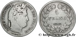1 franc Louis-Philippe, couronne de chêne 1842 Lille F.210/89