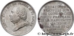 Essai au module de 5 Francs de Galle et de Jackson, en Fer 1823 Paris Maz.773  var. AU