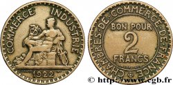 2 francs Chambres de Commerce 1922  F.267/4